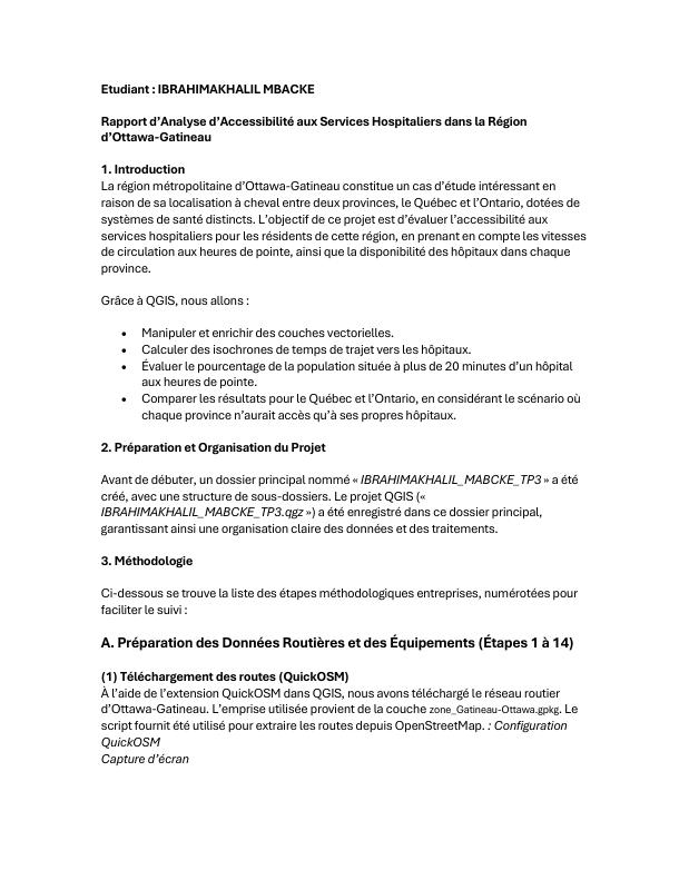 Accessibilité Hôpitaux