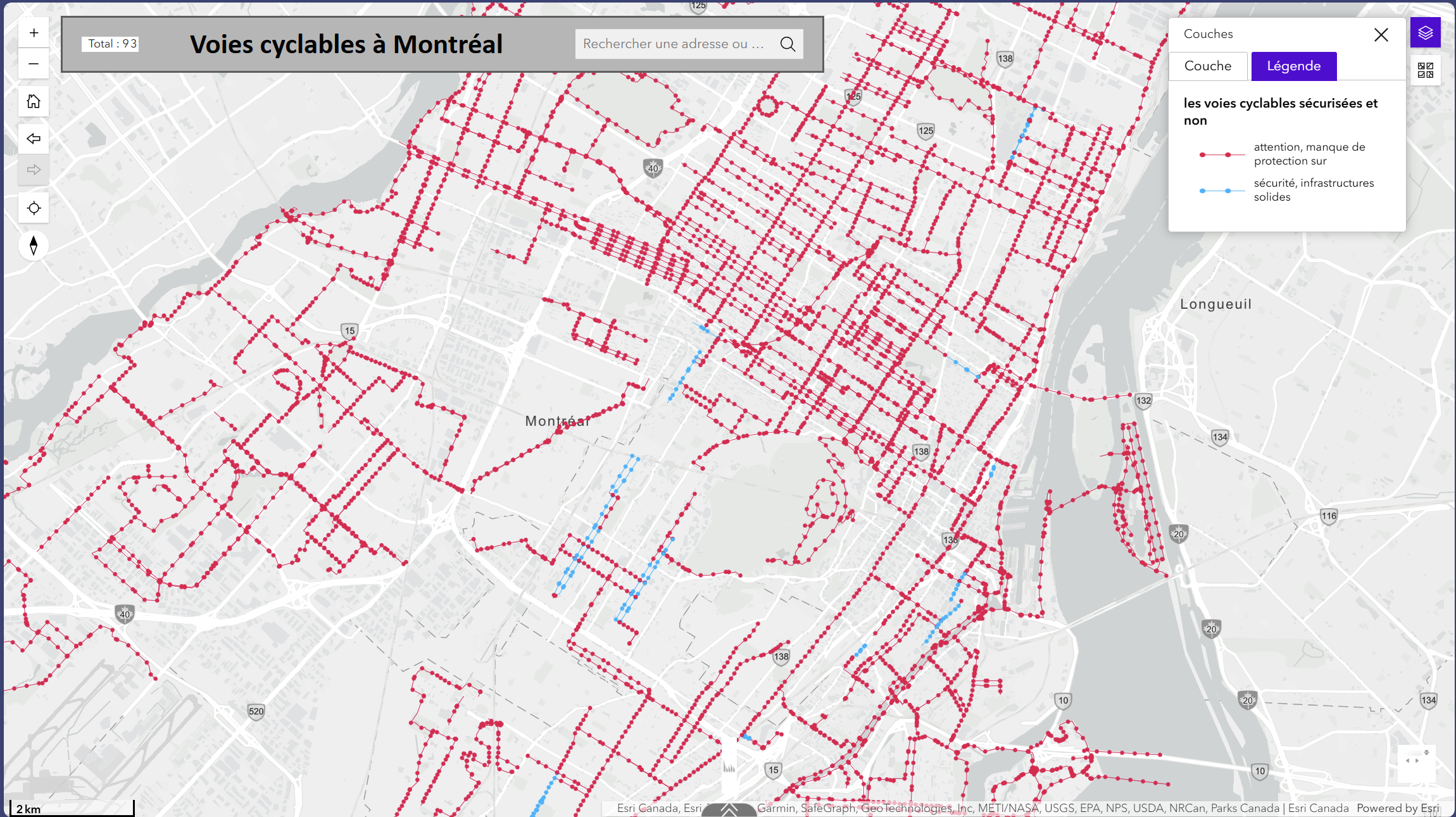 Réseau Cyclable Montréal